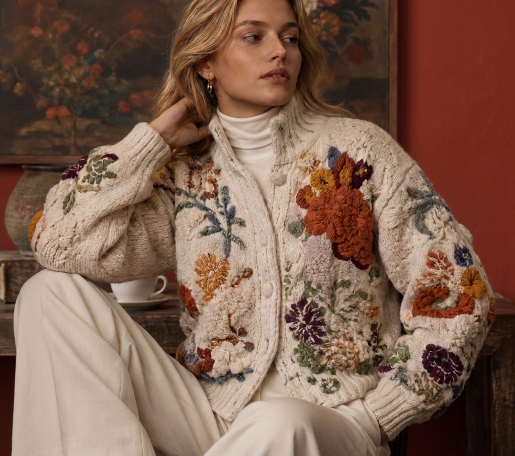 Contrême intarsia knitwear